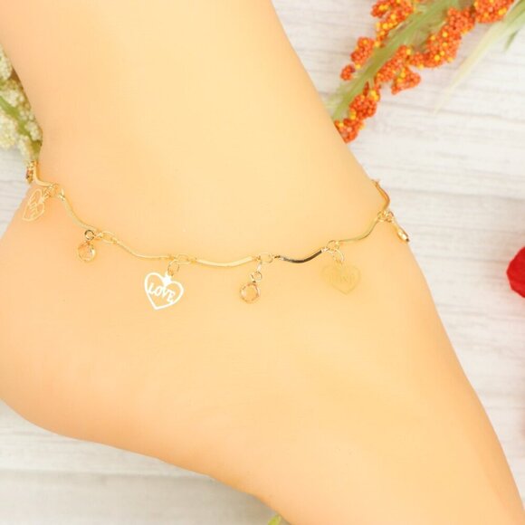 "Handmade Anklet – Elegant & Delicate Jewelry for Women | UNVRC1004 - Picture 8 of 10